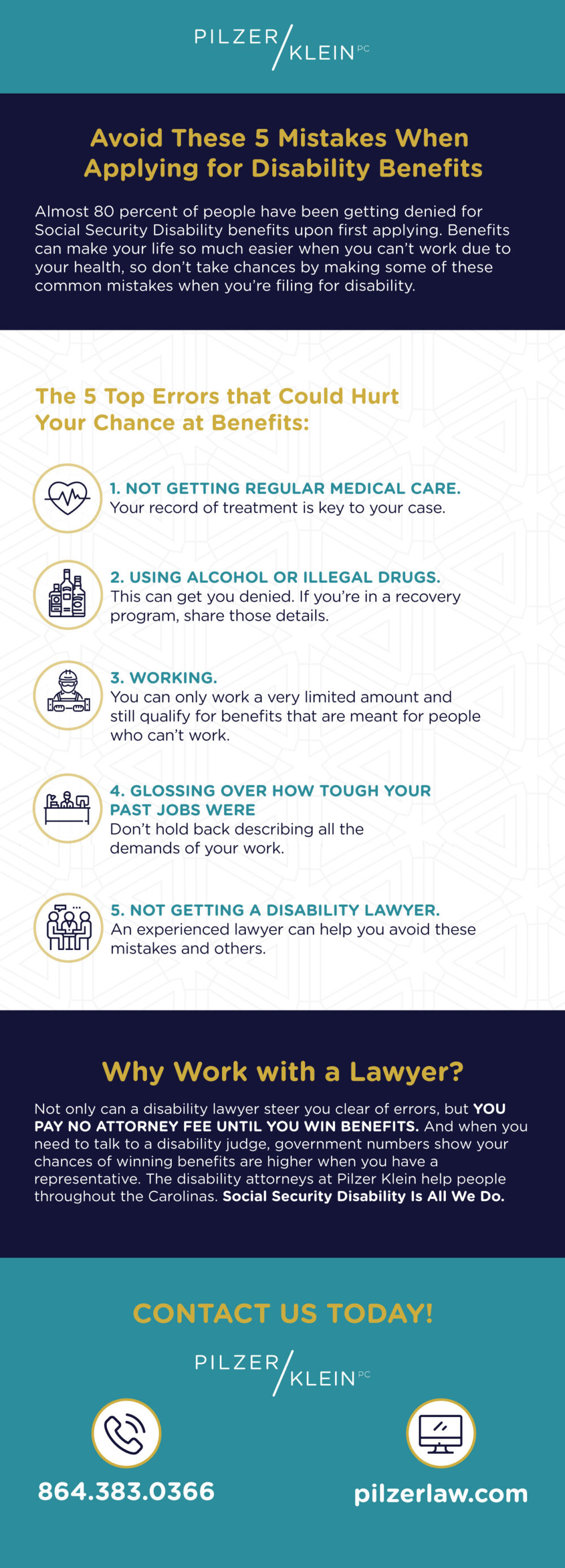 Top Five Mistakes in Applying for Benefits